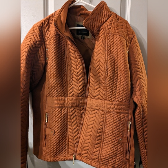 NWT Burnished Pecan QUILTED JACKET WITH SIDE STRETCH XL - Picture 8 of 11